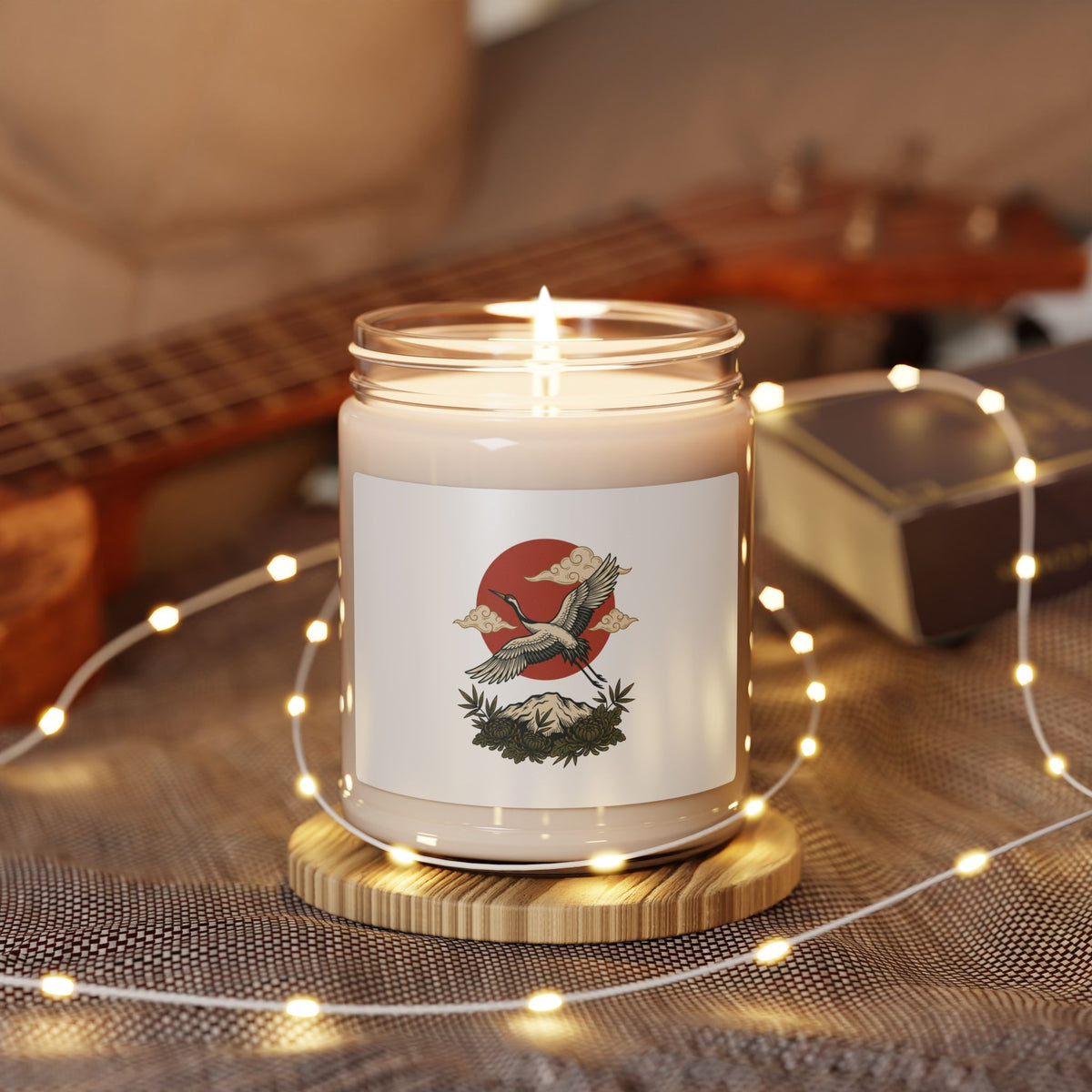 Traditional Swallow Nest Candle, Soy Candle | Vintage Flash Tattoo Style