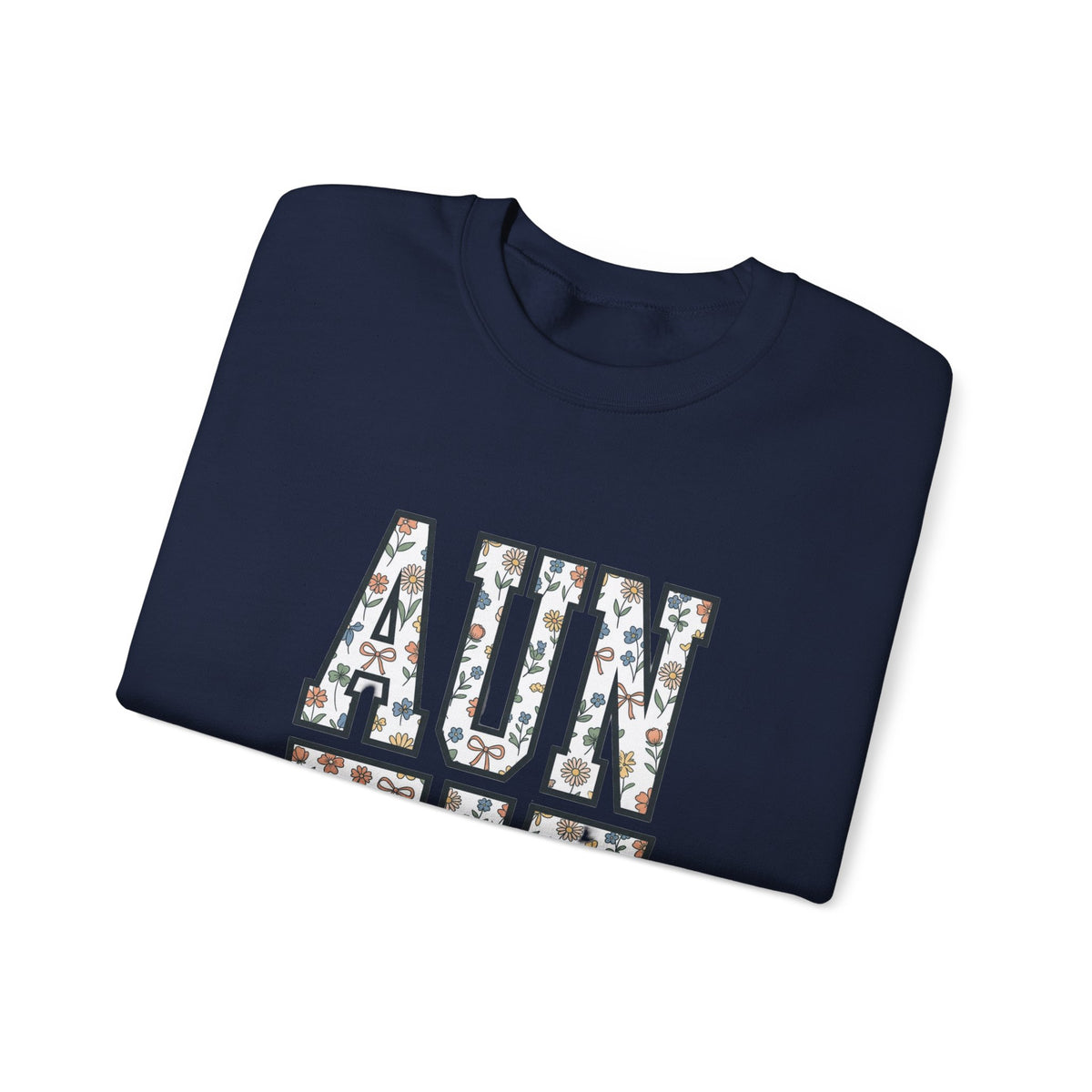 AUNTIE Floral Block Sweatshirt | Auntie Crewneck, Family Role Apparel