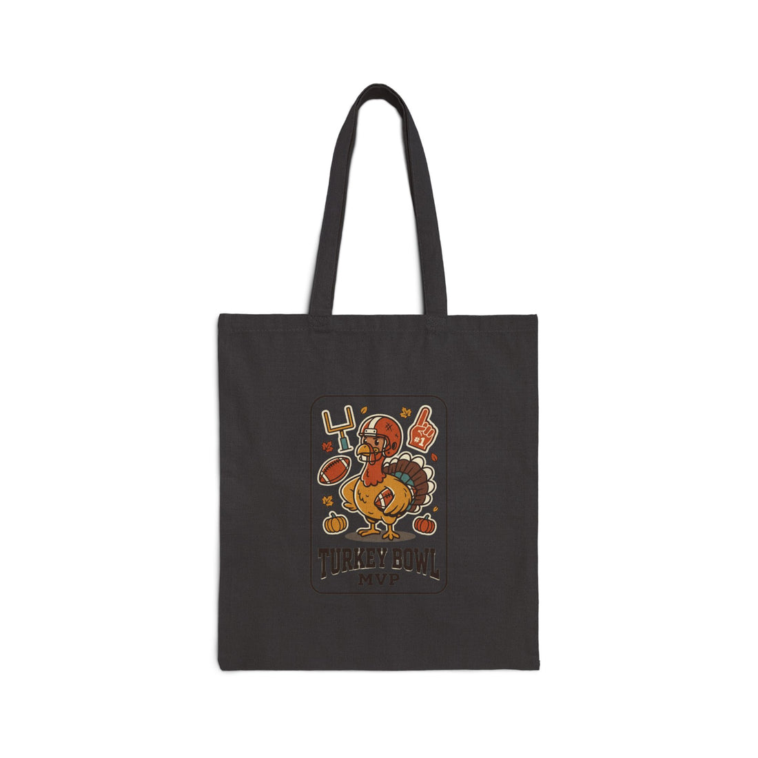 Turkey Bowl MVP Tote | Thanksgiving Pumpkin Football Harvest Tote
