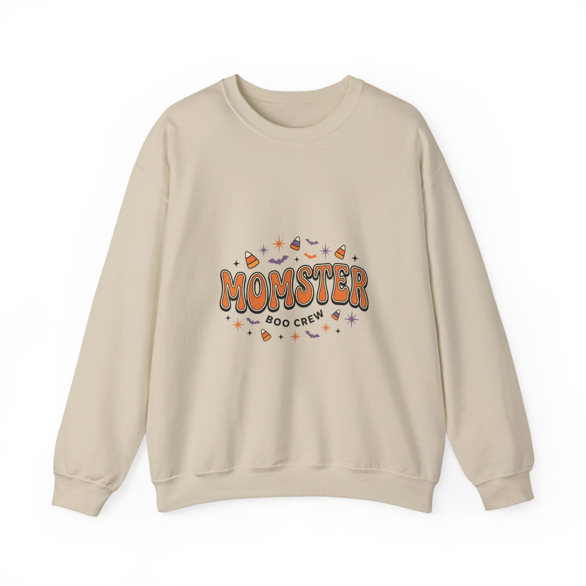 Momster Boo Crew sweatshirt | Halloween mom pullover, spooky lettering