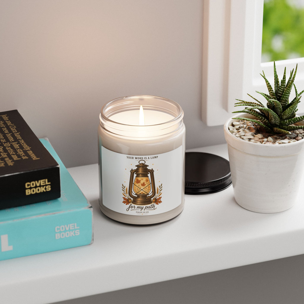Your Word Is a Lamp Soy Candle | Christian Autumn, Psalm 119:105