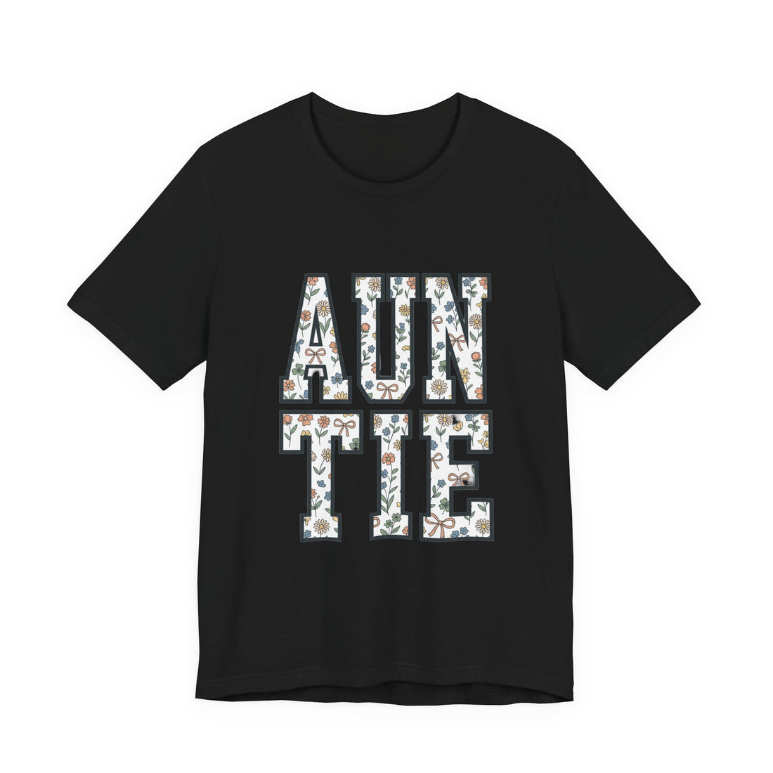 AUNTIE Floral Letter Tee | Auntie Shirt, New Aunt Apparel