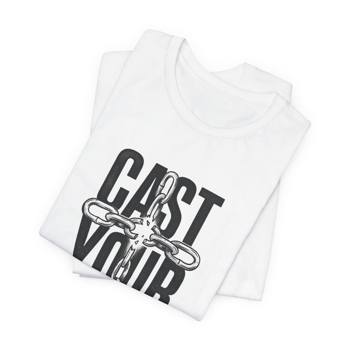 Cast Your Cares Tee | Christian Streetwear, Scripture Graphic