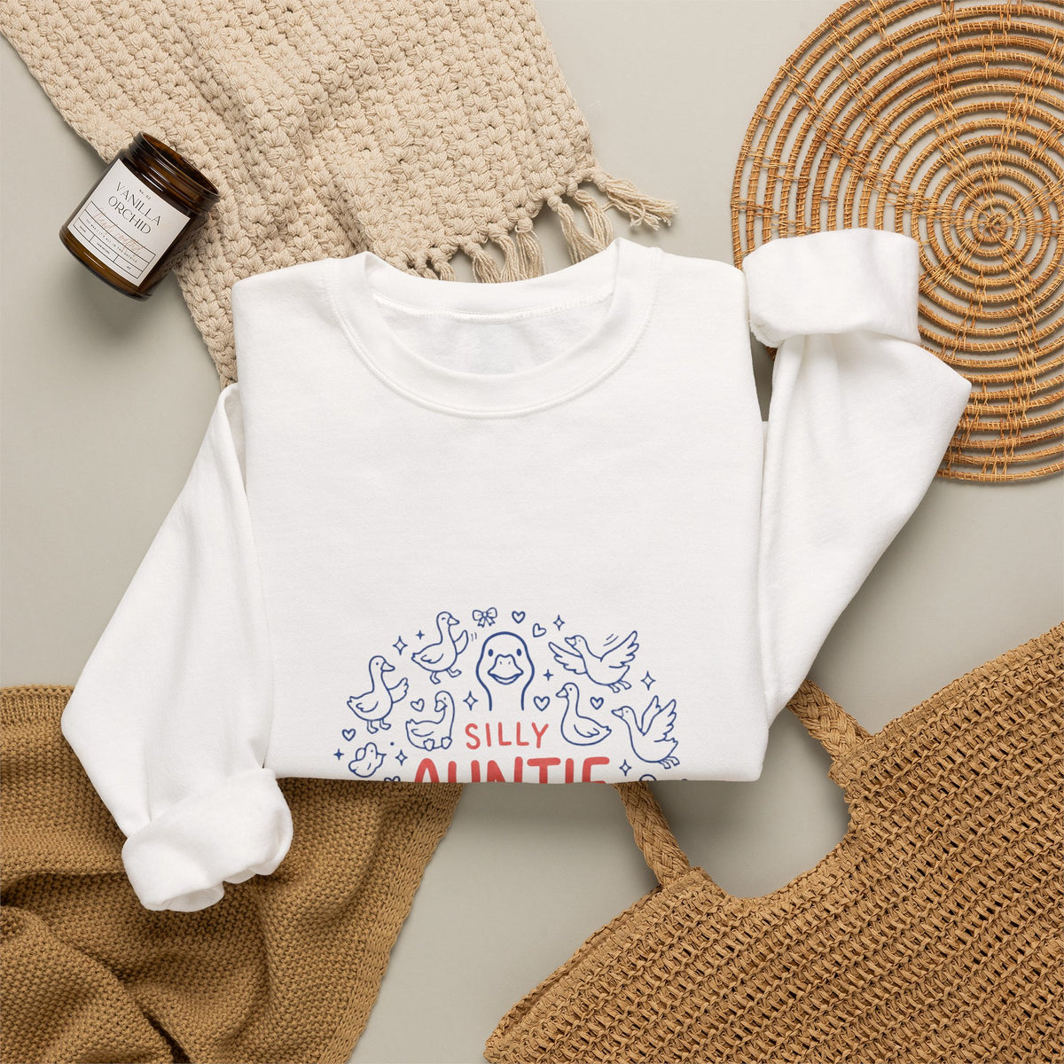 Silly Auntie Crewneck Sweatshirt | Auntie Apparel, New Aunt Pullover