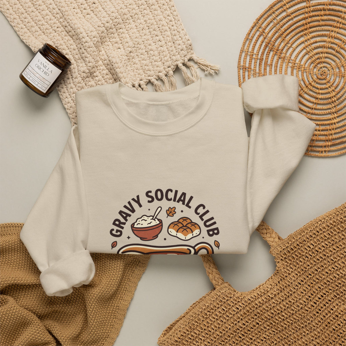 Gravy Social Club Sweatshirt | Thanksgiving, Pumpkin Pie, Fall Harvest