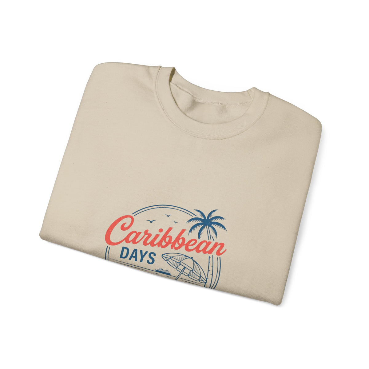 Caribbean Days Tropical Cruise Sweatshirt | Nautical Palm Beach Vibes