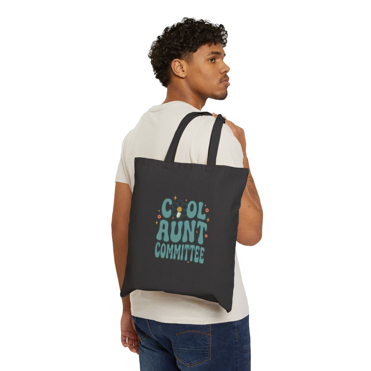 Cool Aunt Committee Tote | Auntie Pride, Retro Daisy Design