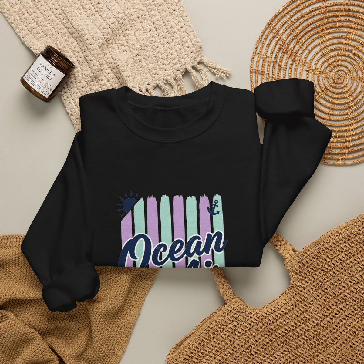 Ocean Air Therapy Sweatshirt | Cruise Vacation, Nautical Tropical