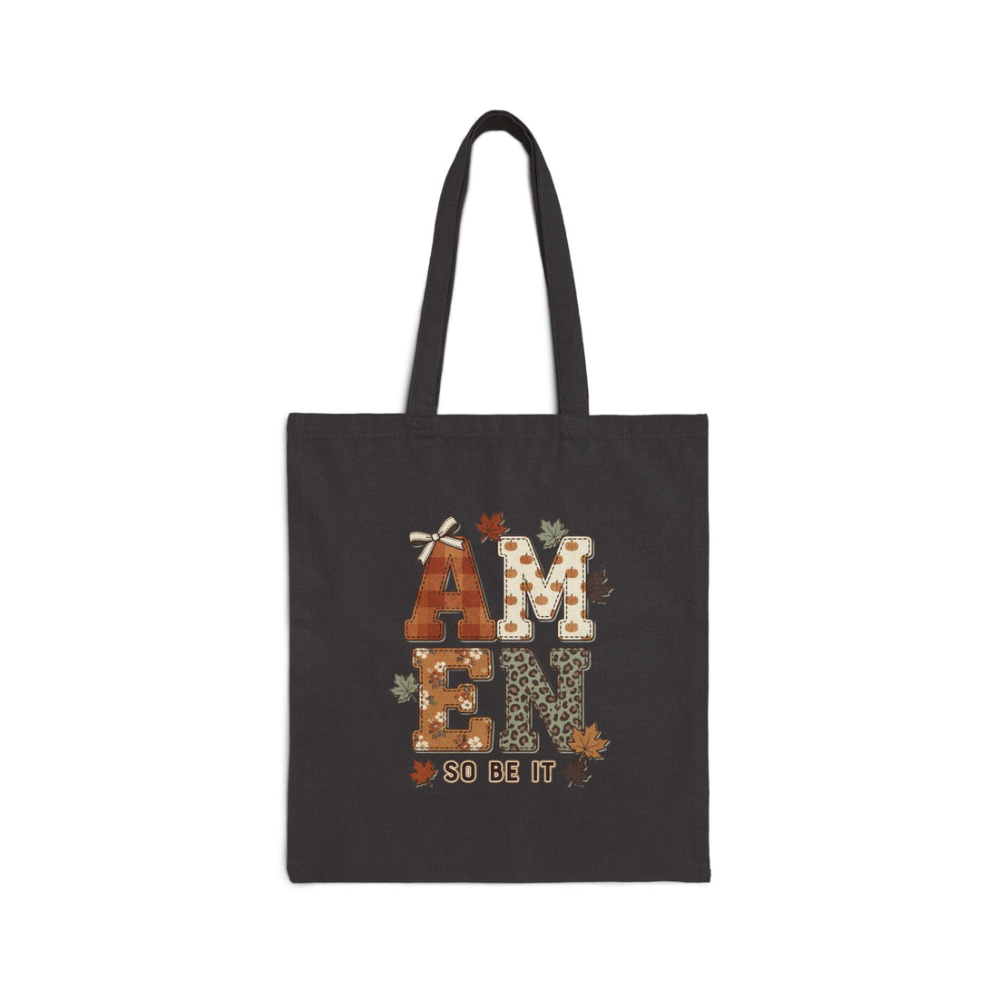 Amen Autumn Leaves Tote | Christian Fall Scripture Tote