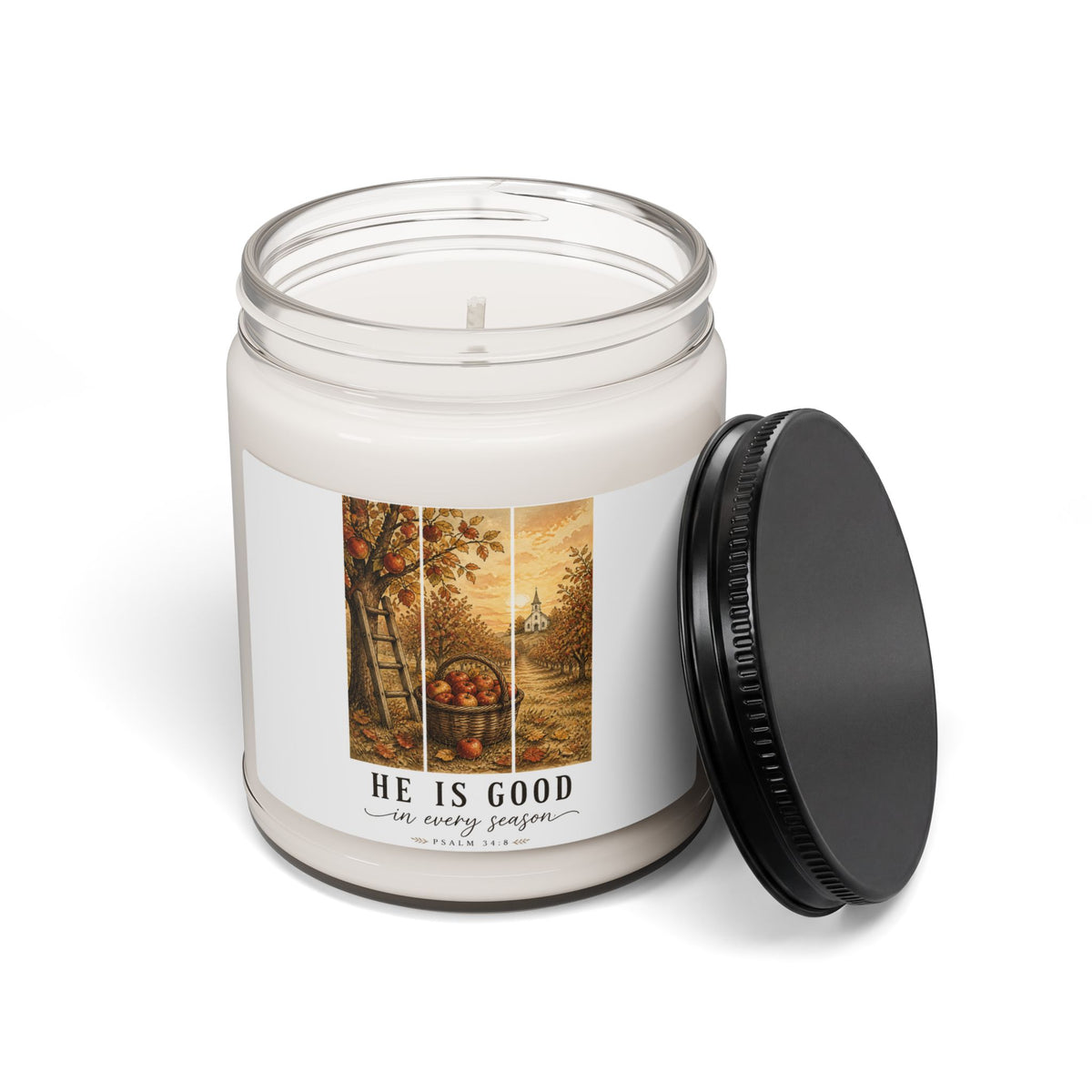 He Is Good Fall Barn Candle | Soy Candle, Christian Autumn