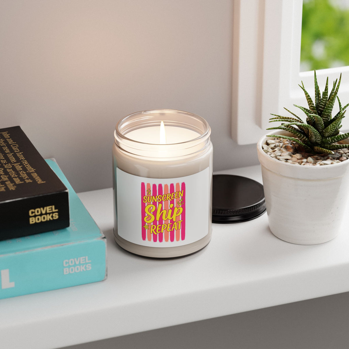 Sunscreen Ship Repeat Candle | Scented Soy, Tropical Cruise Vibes