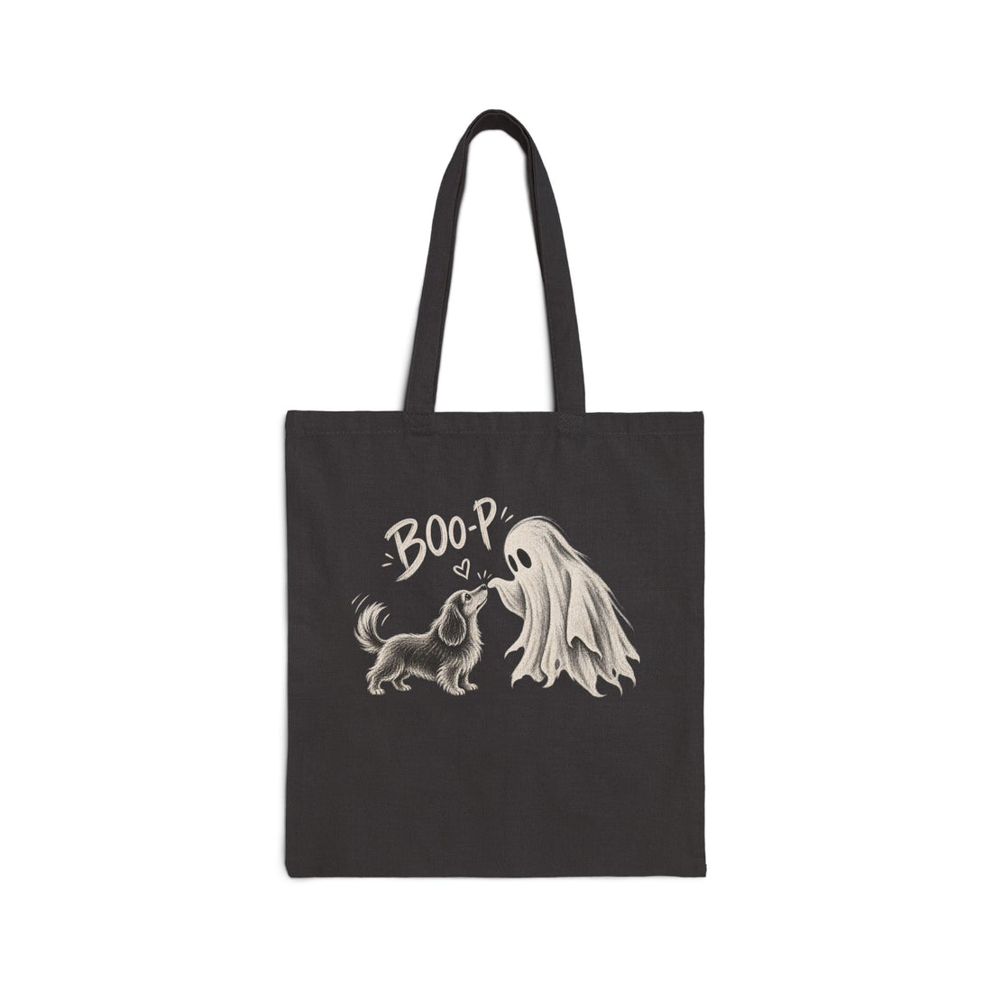 Halloween Dog 'Boo!' Canvas Tote Bag