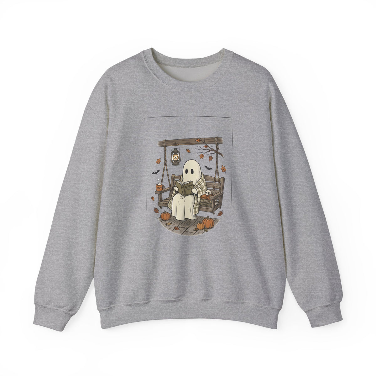 Ghost Reading in Armchair Sweatshirt | Spooky Reader, Halloween Bookish