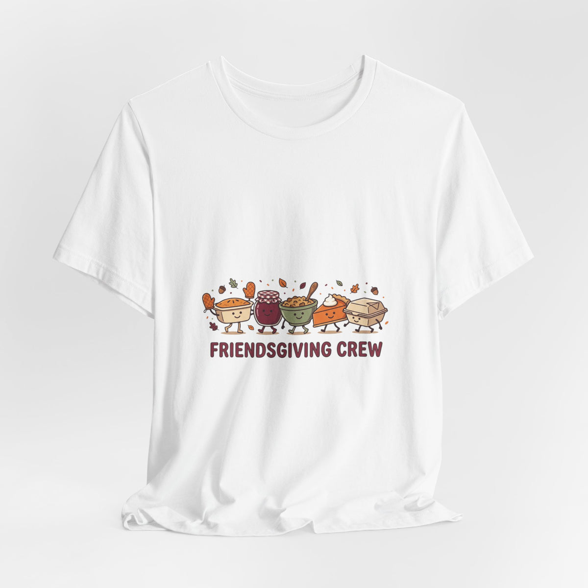 Friendsgiving Crew Tee | Thanksgiving Turkey, Pumpkin Pie, Fall Leaves