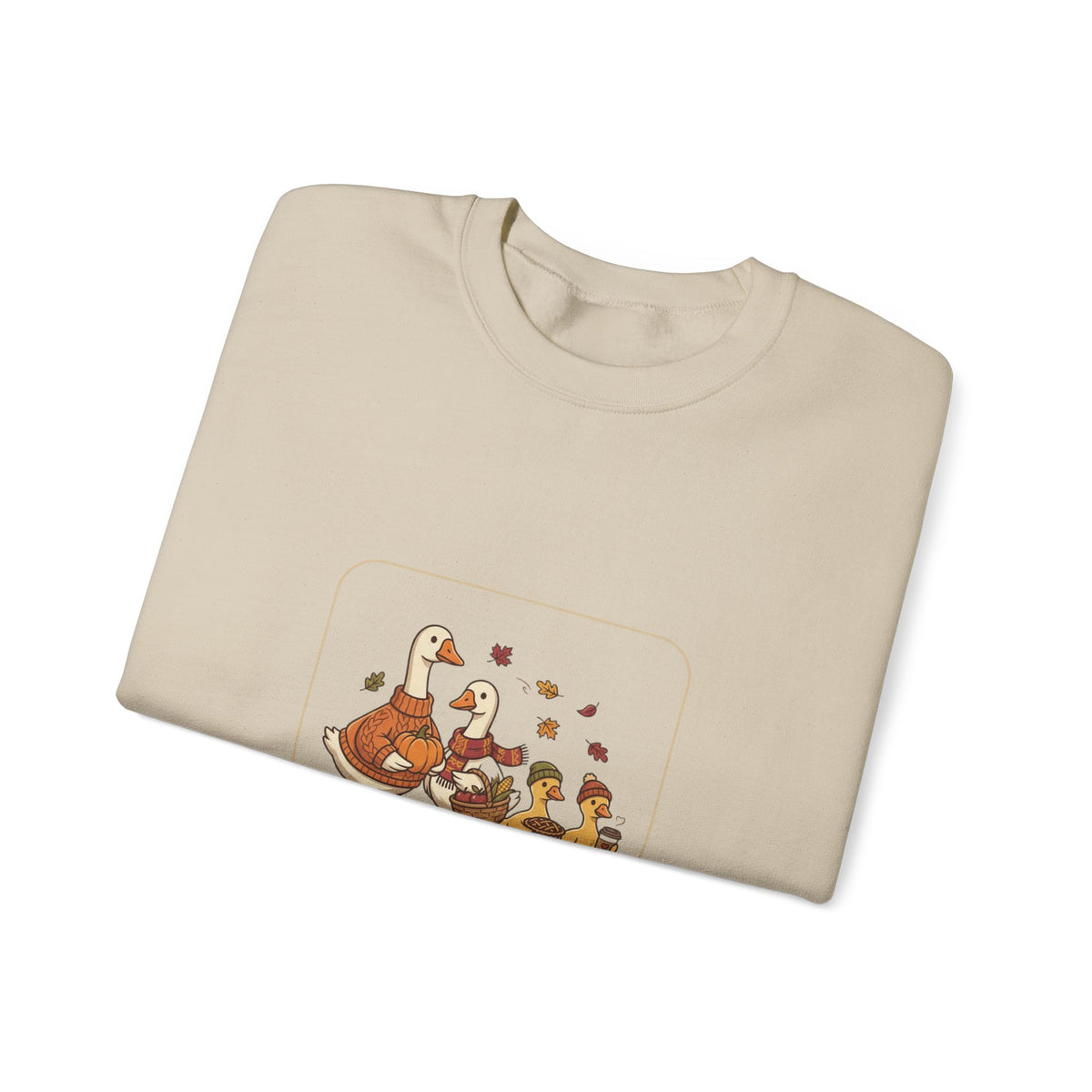 Thankful Flock Sweatshirt | Thanksgiving Turkeys, Fall Leaves, Harvest Cozy