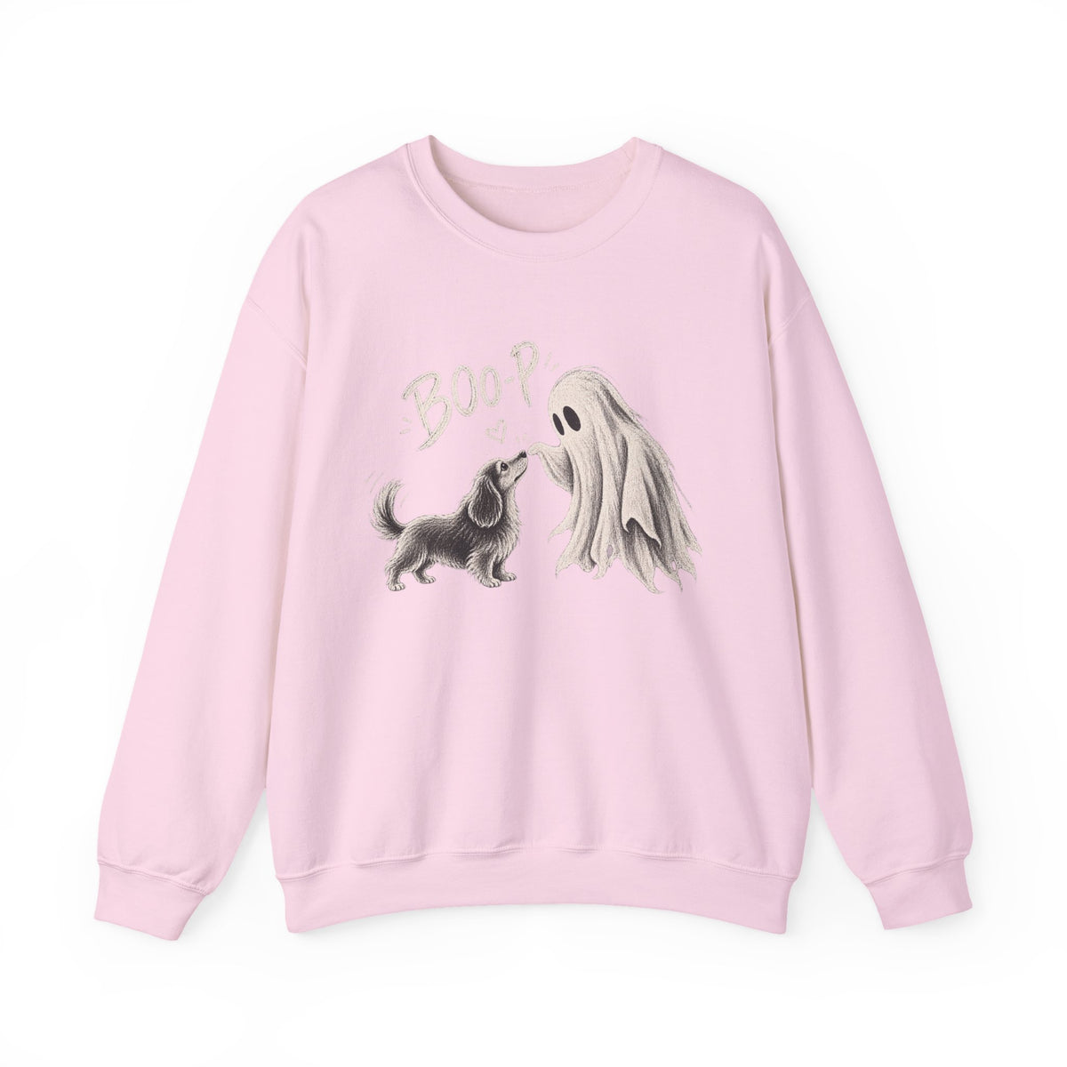 Halloween Ghost & Dog "Boop" Crewneck Sweatshirt