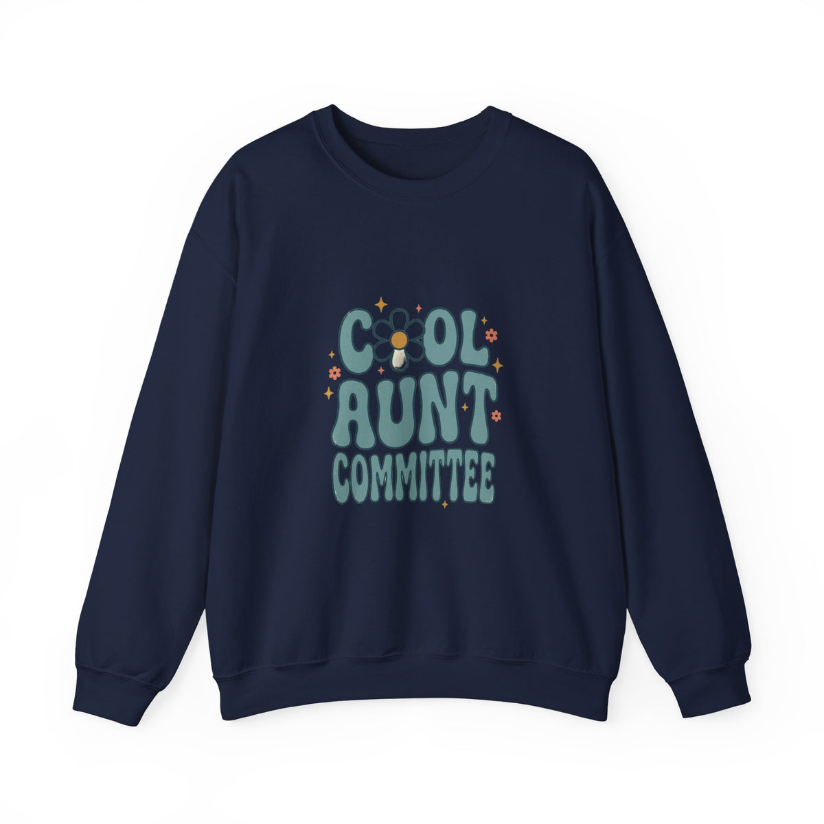 Cool Aunt Committee Sweatshirt | Auntie Apparel, Retro Daisy Graphic