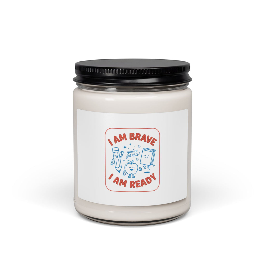 I Am Brave I Am Ready Soy Candle, First Day of School keepsake | Grade Milestone