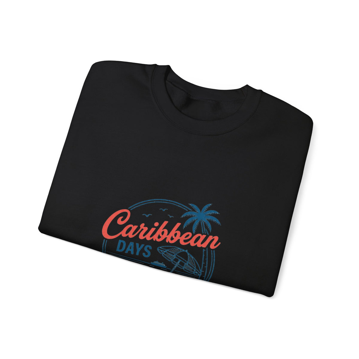 Caribbean Days Tropical Cruise Sweatshirt | Nautical Palm Beach Vibes