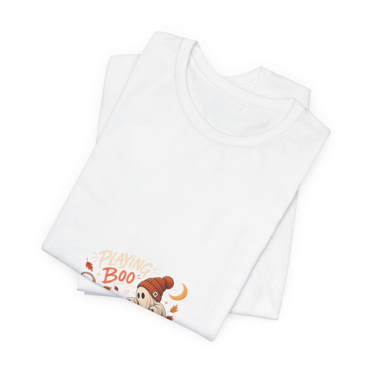 Halloween Raccoon & Ghost Tee - Playfully Boo Pumpkin Shirt