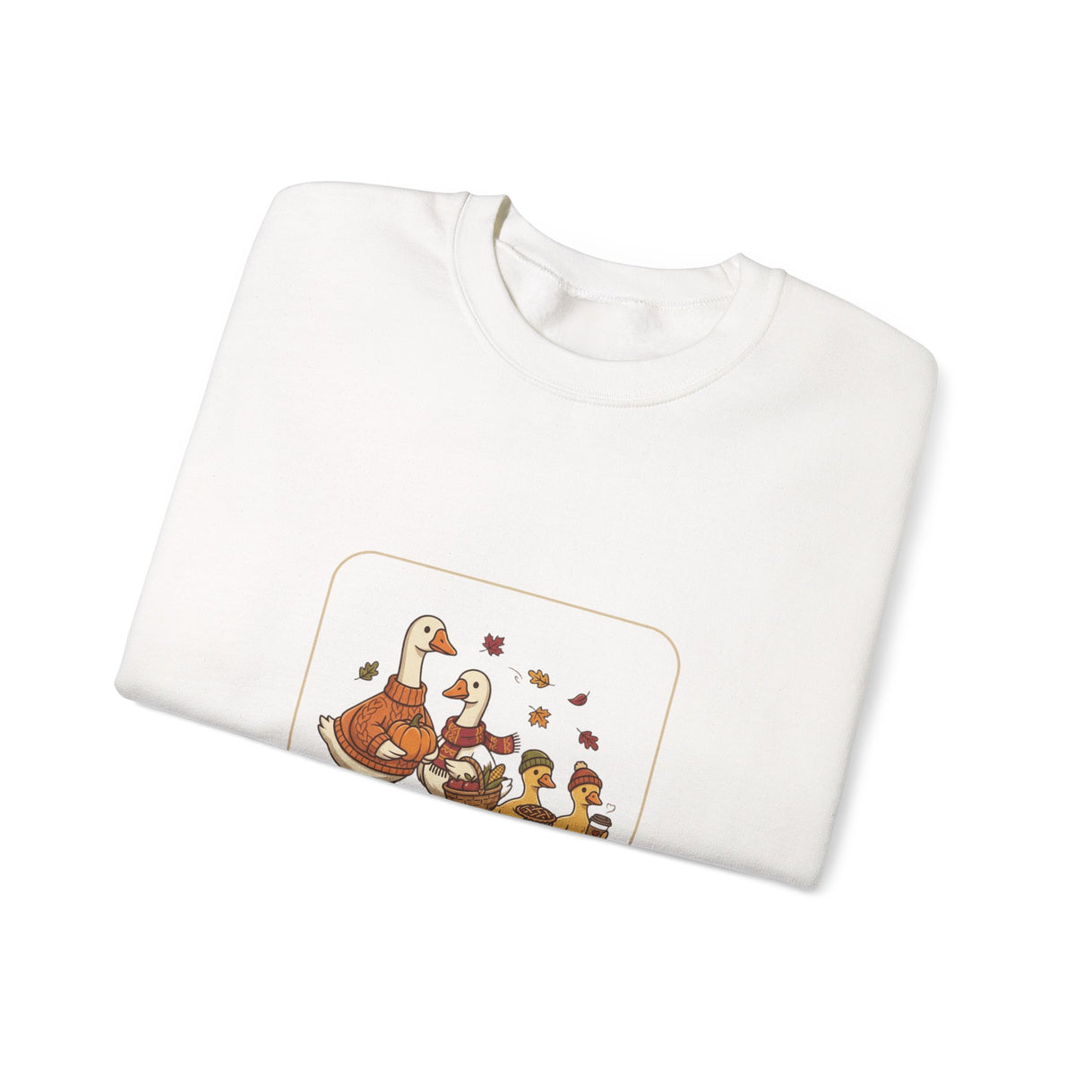 Thankful Flock Sweatshirt | Thanksgiving Turkeys, Fall Leaves, Harvest Cozy