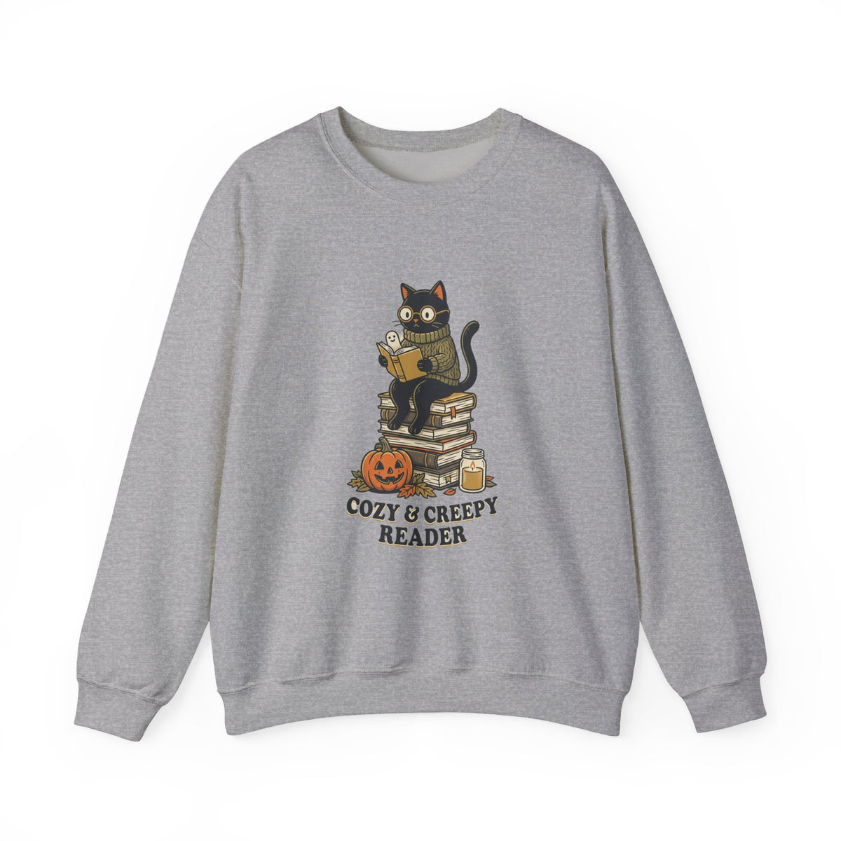 Cozy & Creepy Reader Sweatshirt | Spooky Reader Halloween Bookish