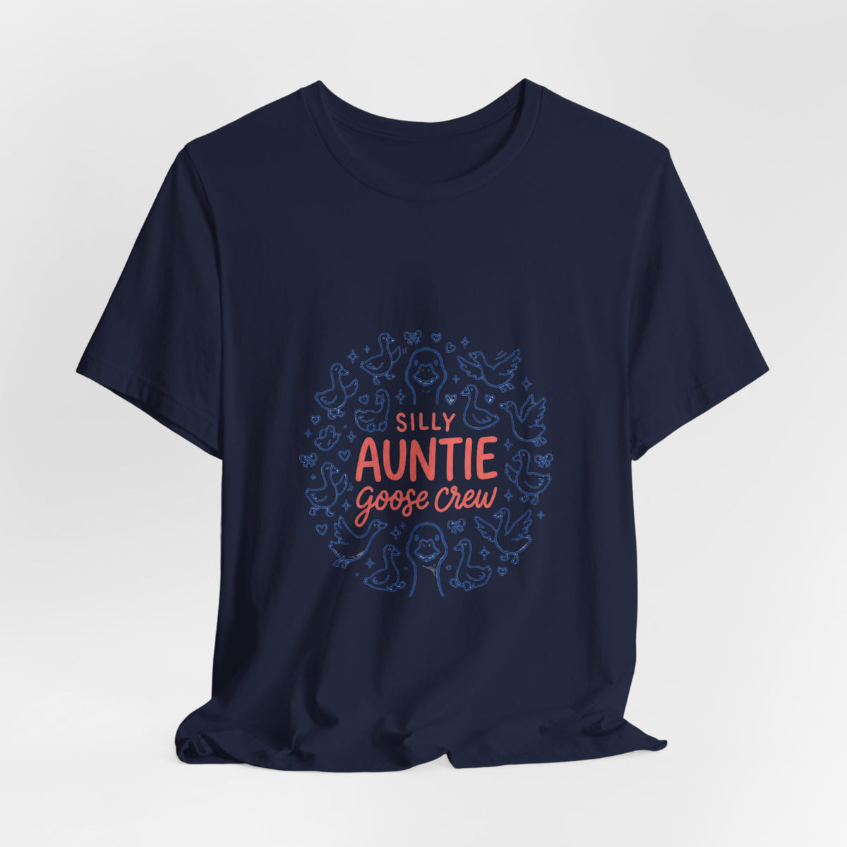 Silly Auntie Goose Crew T-Shirt | Auntie Apparel, New Aunt Tee