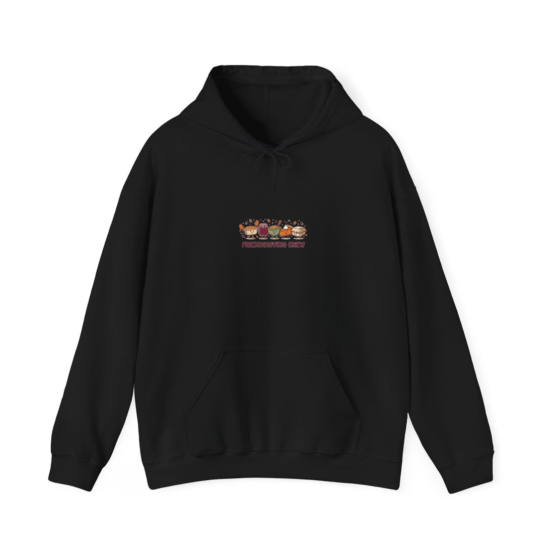 Friendsgiving Crew Hoodie | Thanksgiving turkey, fall foliage, pumpkin pie