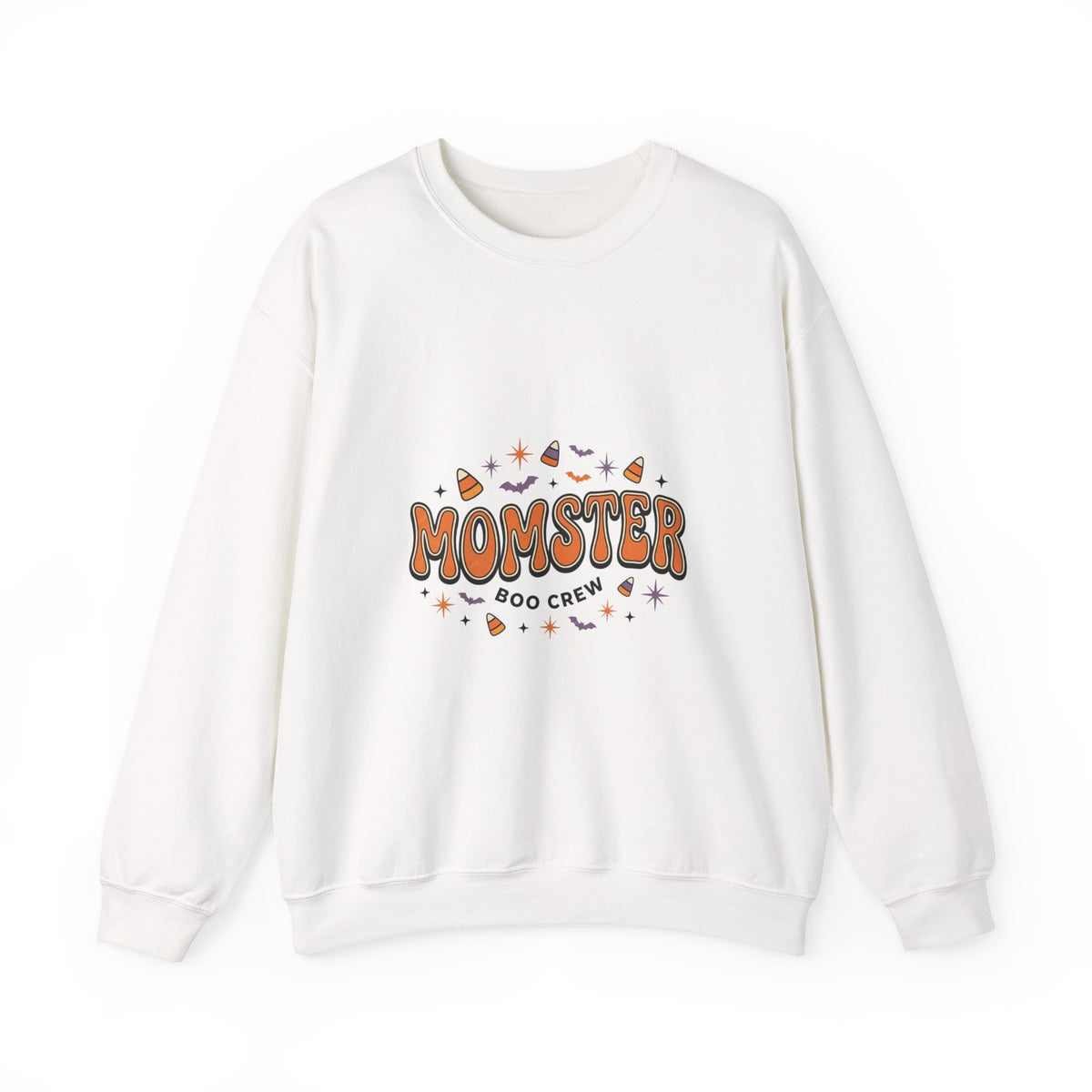 Momster Boo Crew sweatshirt | Halloween mom pullover, spooky lettering