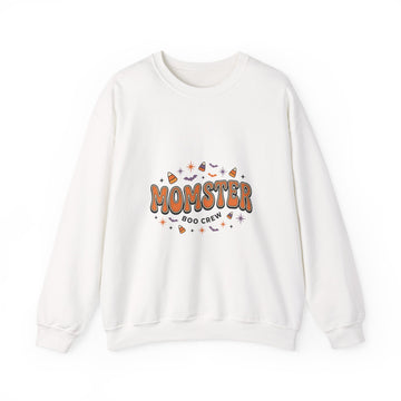 Momster Boo Crew sweatshirt | Halloween mom pullover, spooky lettering