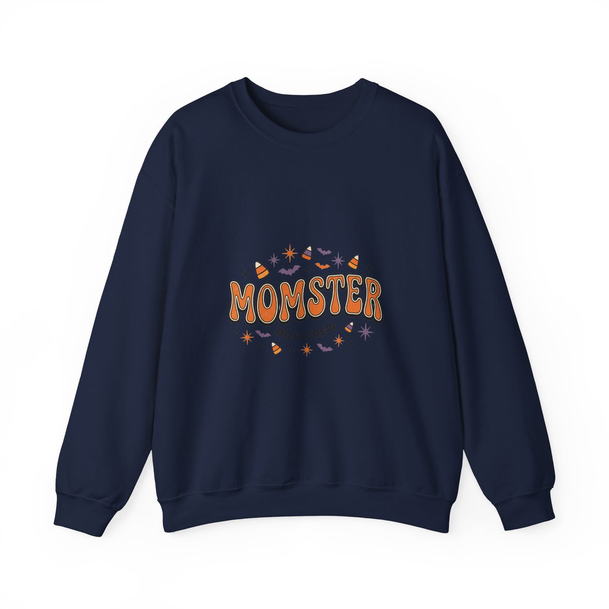 Momster Boo Crew sweatshirt | Halloween mom pullover, spooky lettering