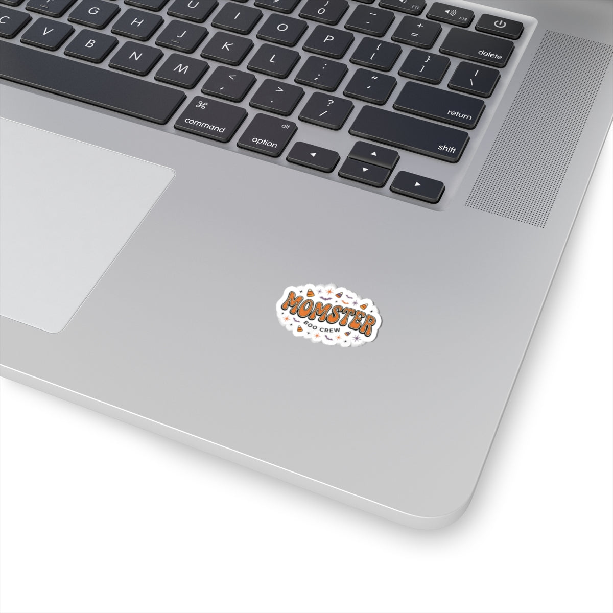 Momster Boo Crew Kiss-Cut Sticker | Halloween Mom, Cute Gothic Pumpkin Colors