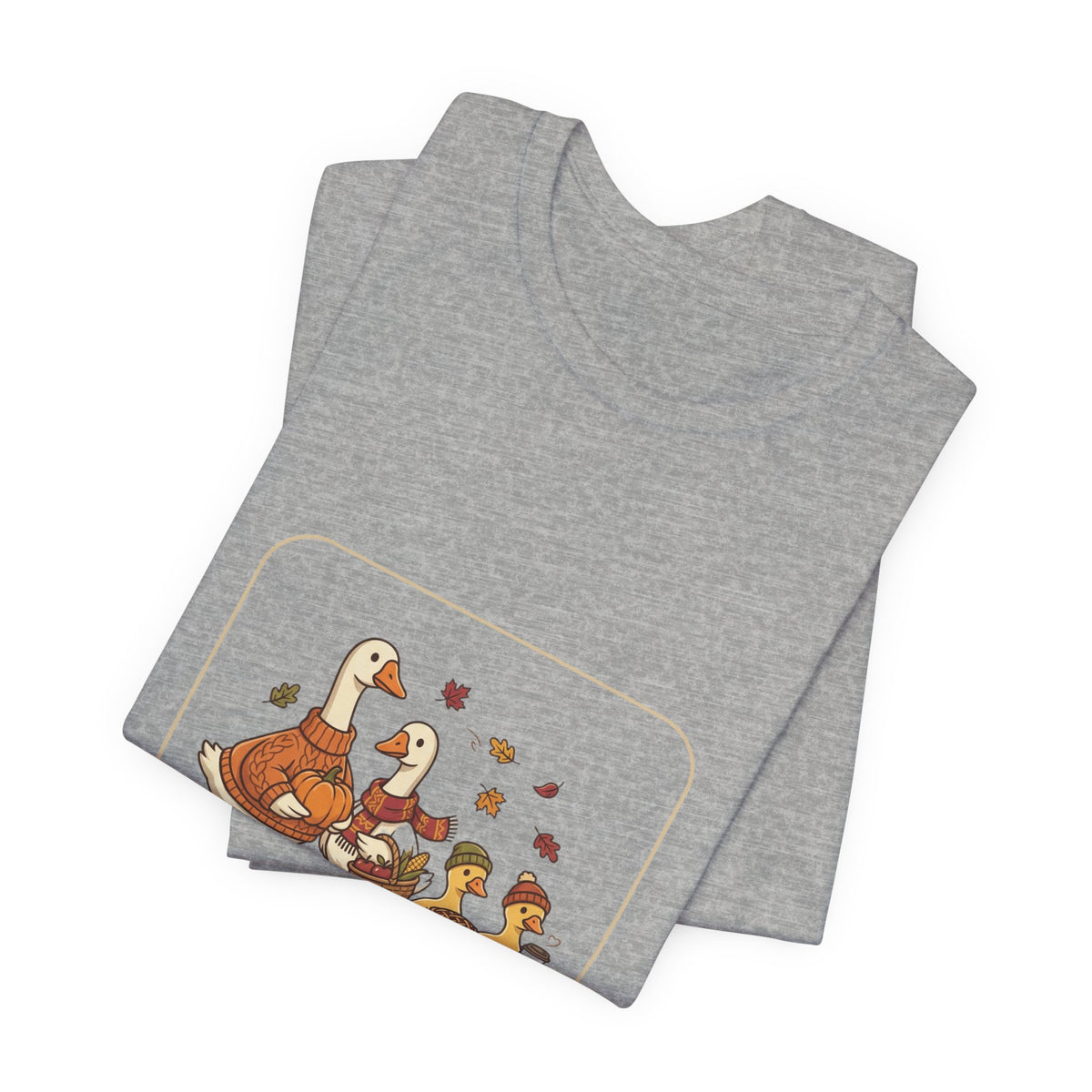 Thankful Flock Turkey Family Tee | Thanksgiving, Harvest Autumn Shirt
