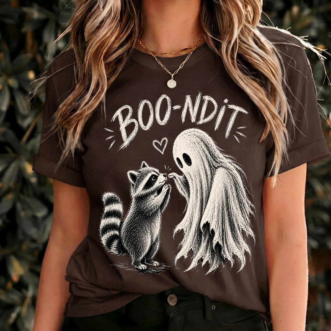 Boo and Kiss Halloween Shirt, Cute Ghost Raccoon Tee, Spooky Animal Shirt, Vintage Halloween Graphic, Raccoon Lover Gift