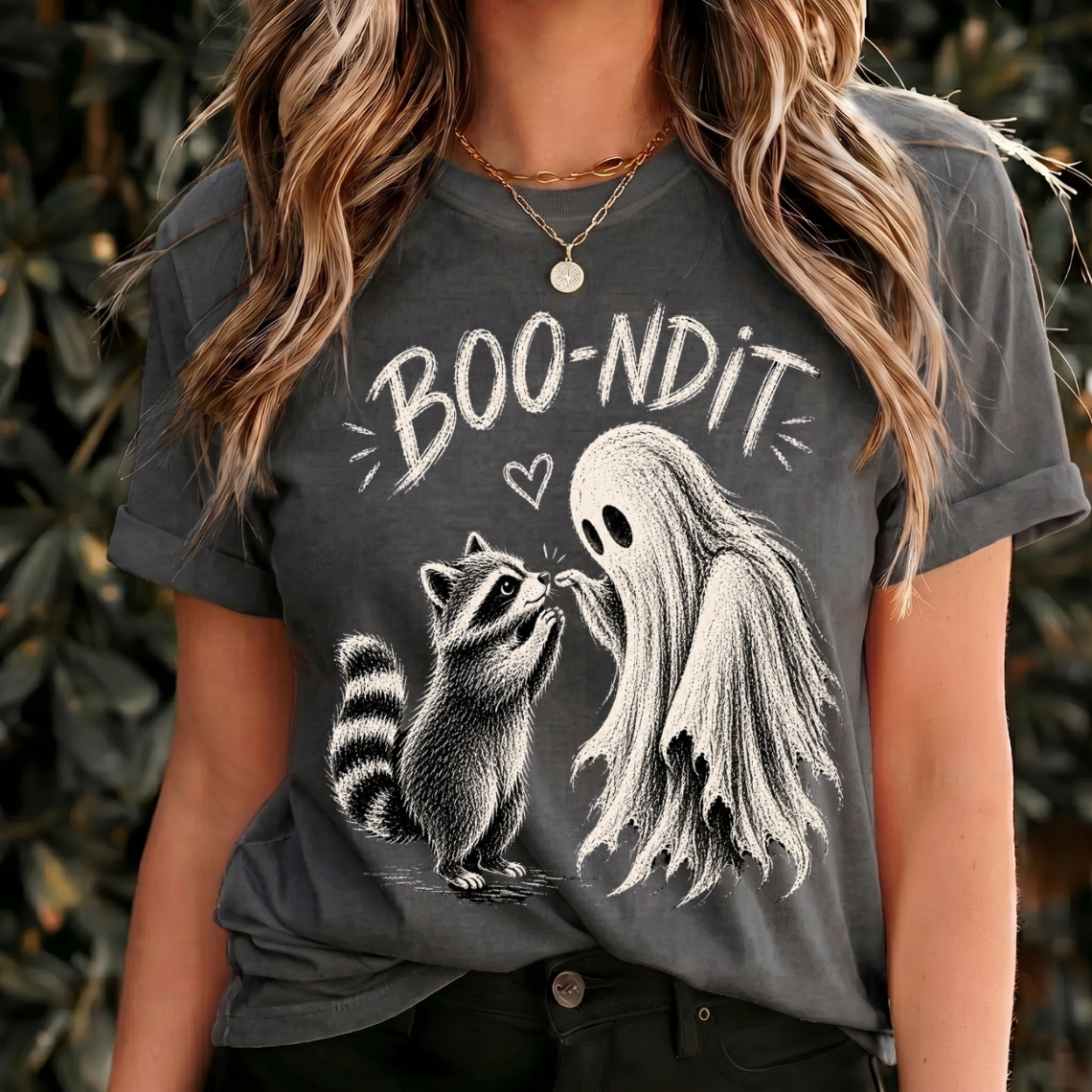 Boo and Kiss Halloween Shirt, Cute Ghost Raccoon Tee, Spooky Animal Shirt, Vintage Halloween Graphic, Raccoon Lover Gift