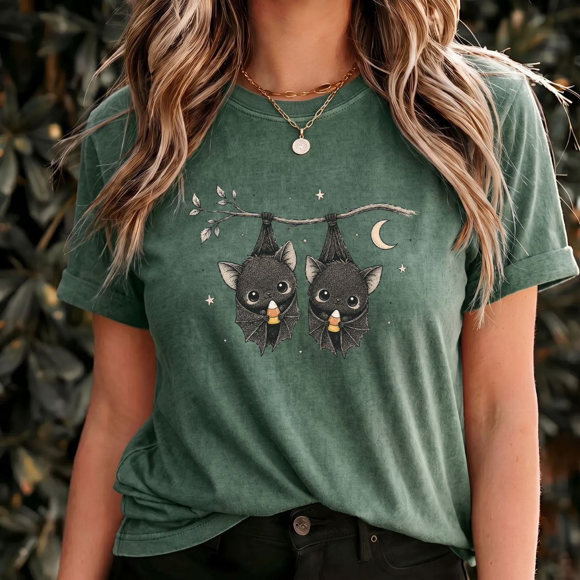 Cute Bat Halloween Shirt, Candy Corn Bat Shirt, Spooky Couple Tee, Halloween Bat Shirt, Cute Gothic Halloween, Fall Spooky Shirt