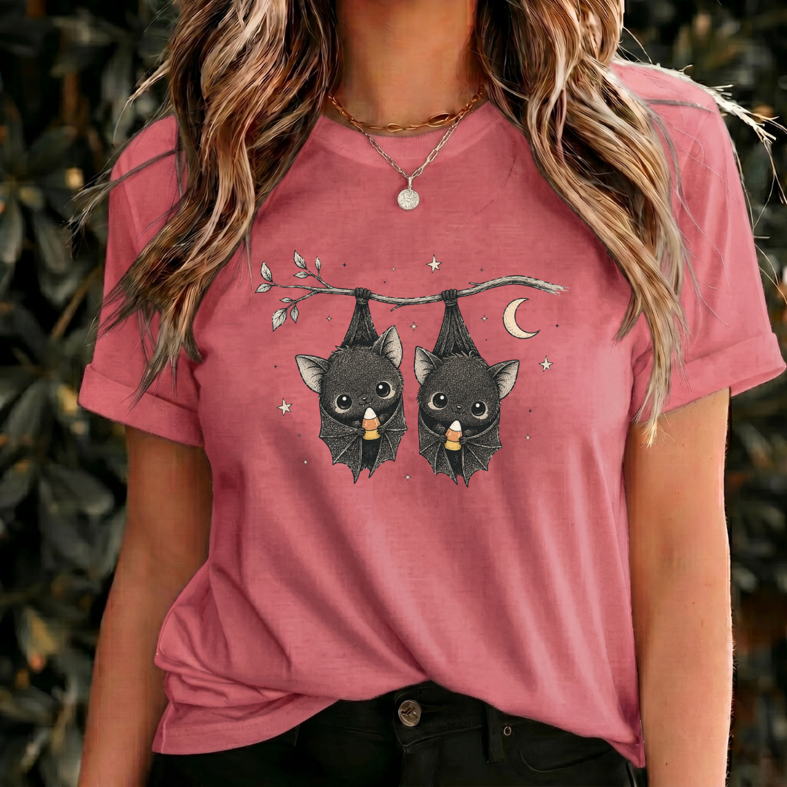 Cute Bat Halloween Shirt, Candy Corn Bat Shirt, Spooky Couple Tee, Halloween Bat Shirt, Cute Gothic Halloween, Fall Spooky Shirt