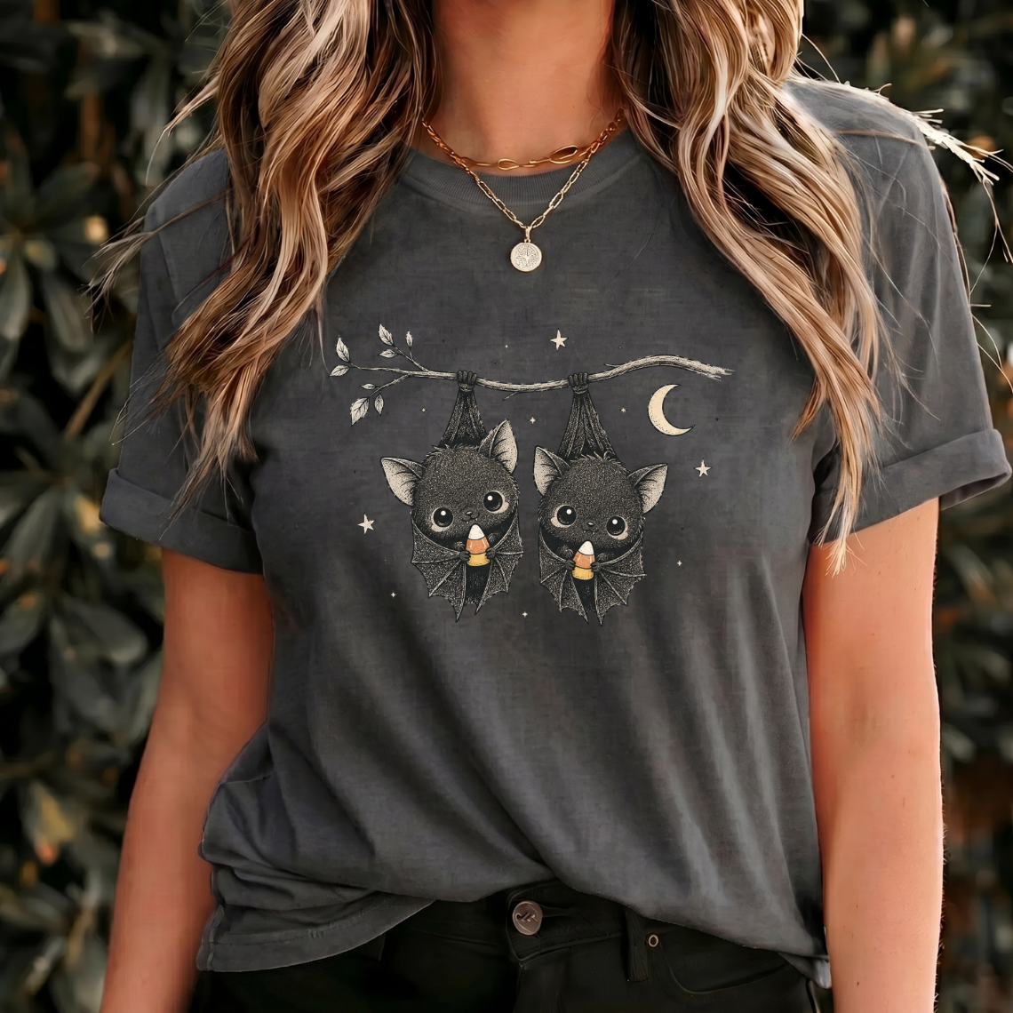 Cute Bat Halloween Shirt, Candy Corn Bat Shirt, Spooky Couple Tee, Halloween Bat Shirt, Cute Gothic Halloween, Fall Spooky Shirt