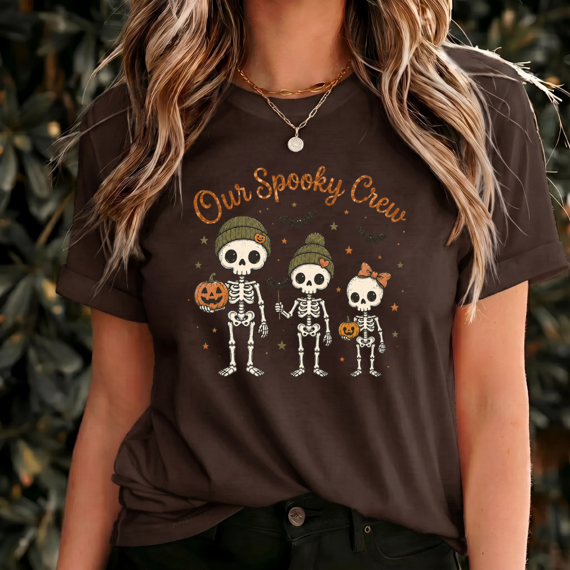 Our Spooky Crew Shirt, Skeleton Family Halloween Shirt, Cute Halloween Family Tee, Spooky Season Shirt, Matching Family Shirt