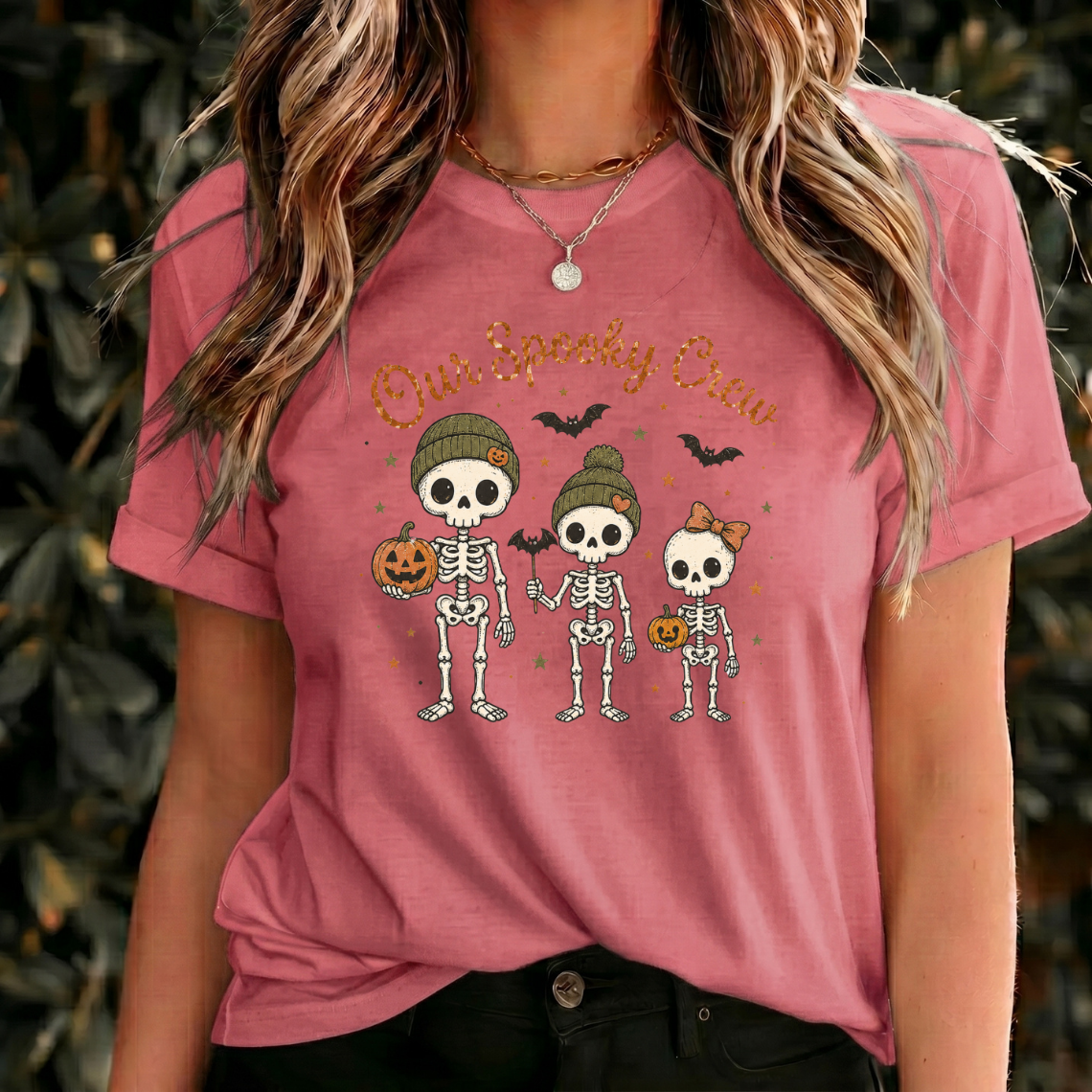 Our Spooky Crew Shirt, Skeleton Family Halloween Shirt, Cute Halloween Family Tee, Spooky Season Shirt, Matching Family Shirt