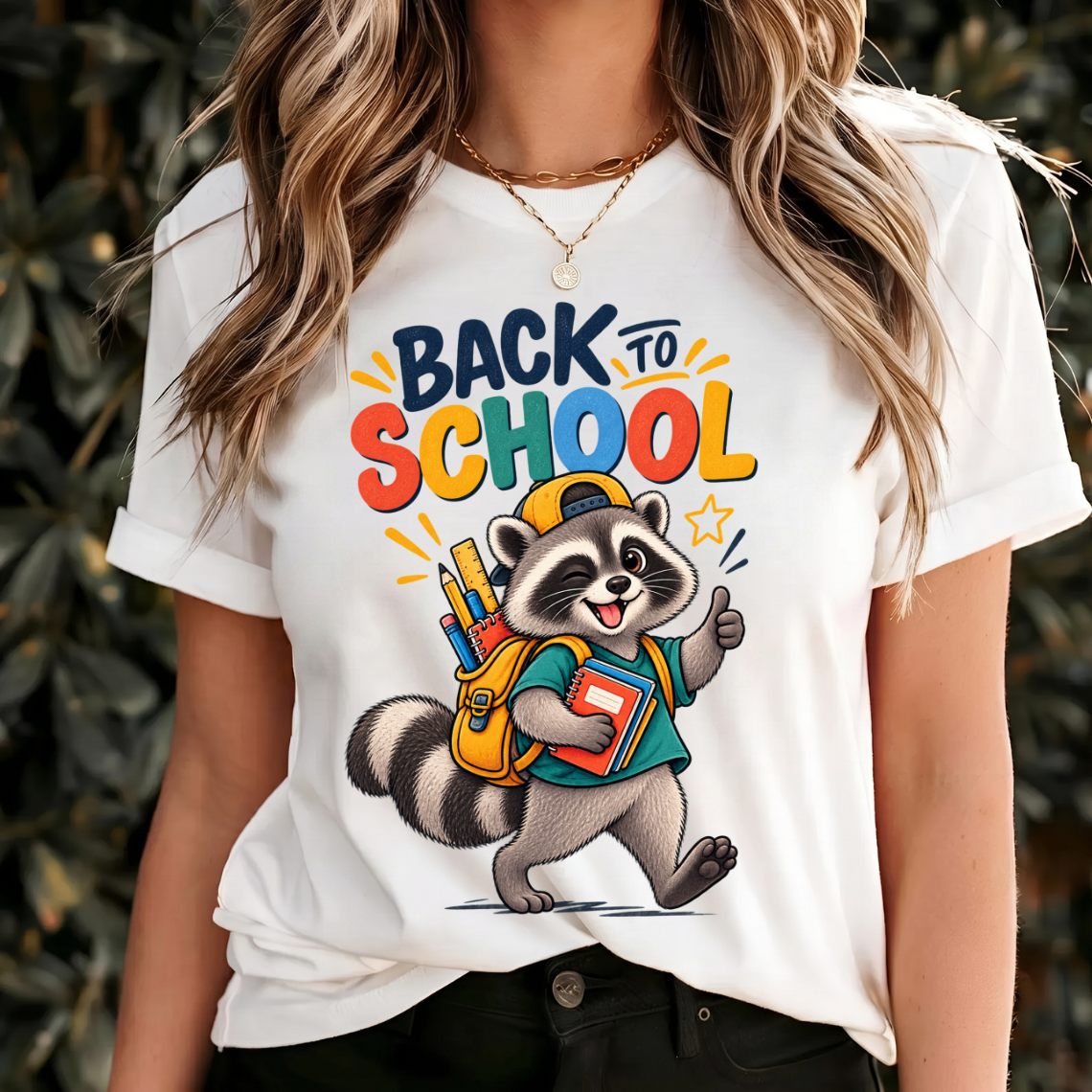 Back to School Raccoon Shirt, Cute School Shirt, Raccoon Student Tee, Kids Back to School Shirt, School Spirit Shirt, Book Lover Gift