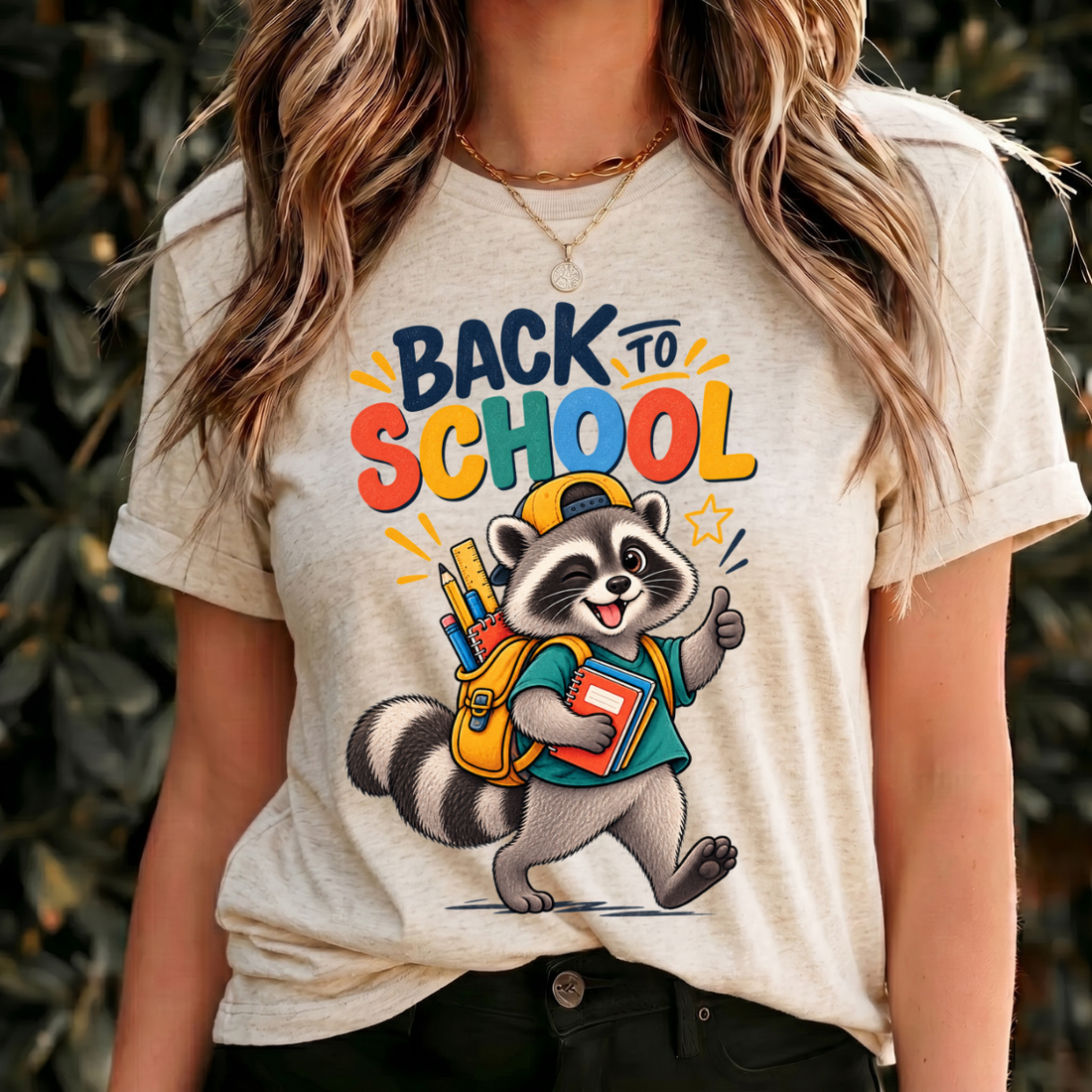 Back to School Raccoon Shirt, Cute School Shirt, Raccoon Student Tee, Kids Back to School Shirt, School Spirit Shirt, Book Lover Gift