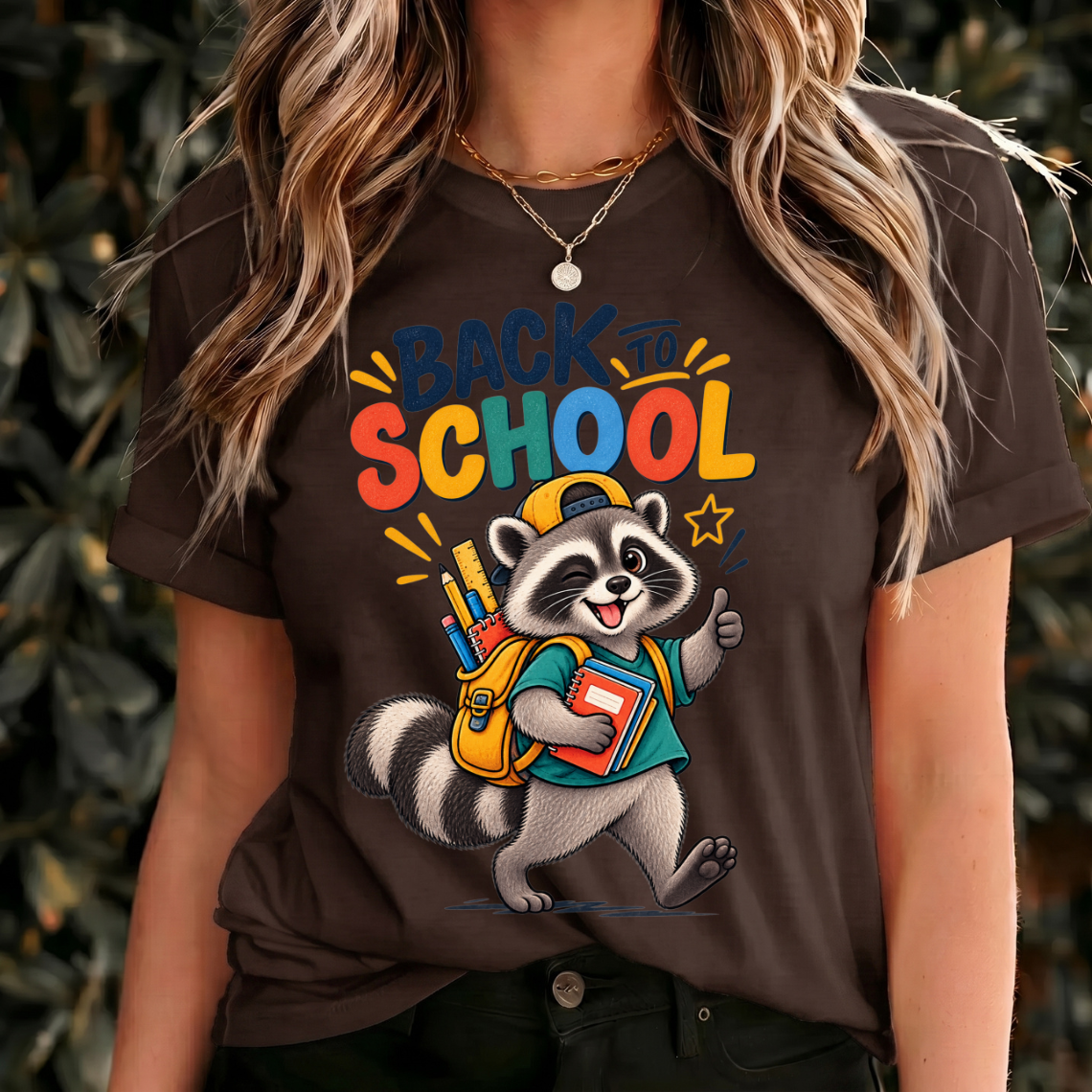 Back to School Raccoon Shirt, Cute School Shirt, Raccoon Student Tee, Kids Back to School Shirt, School Spirit Shirt, Book Lover Gift