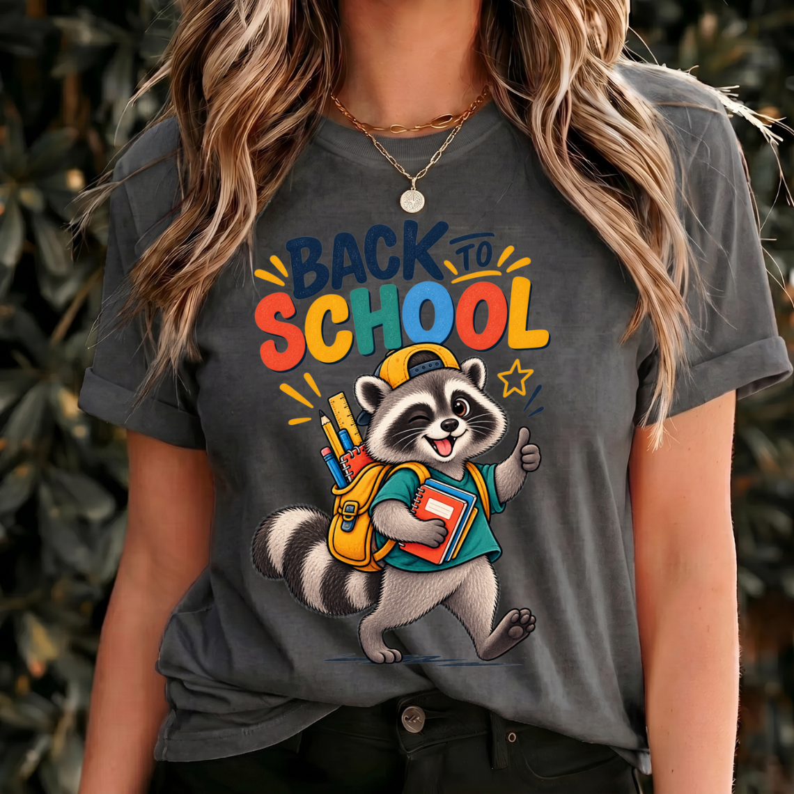 Back to School Raccoon Shirt, Cute School Shirt, Raccoon Student Tee, Kids Back to School Shirt, School Spirit Shirt, Book Lover Gift
