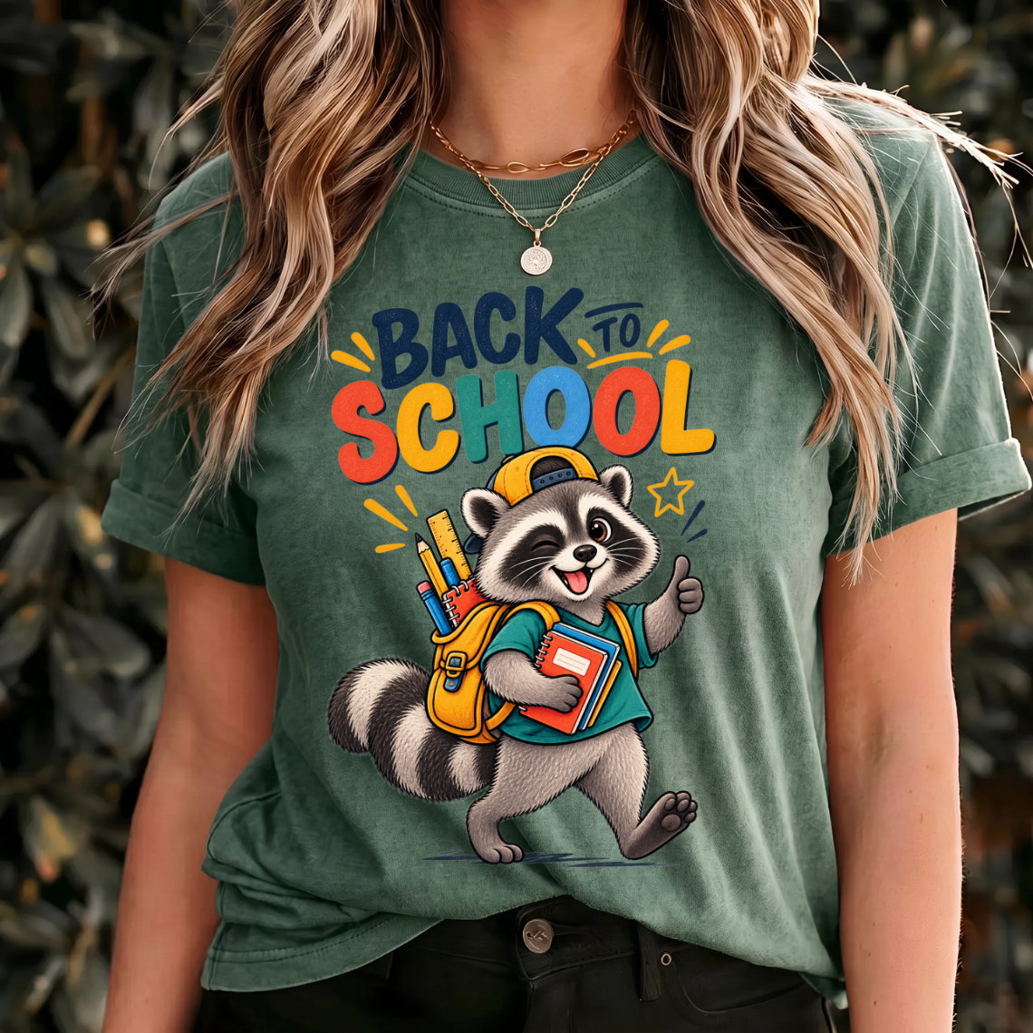 Back to School Raccoon Shirt, Cute School Shirt, Raccoon Student Tee, Kids Back to School Shirt, School Spirit Shirt, Book Lover Gift