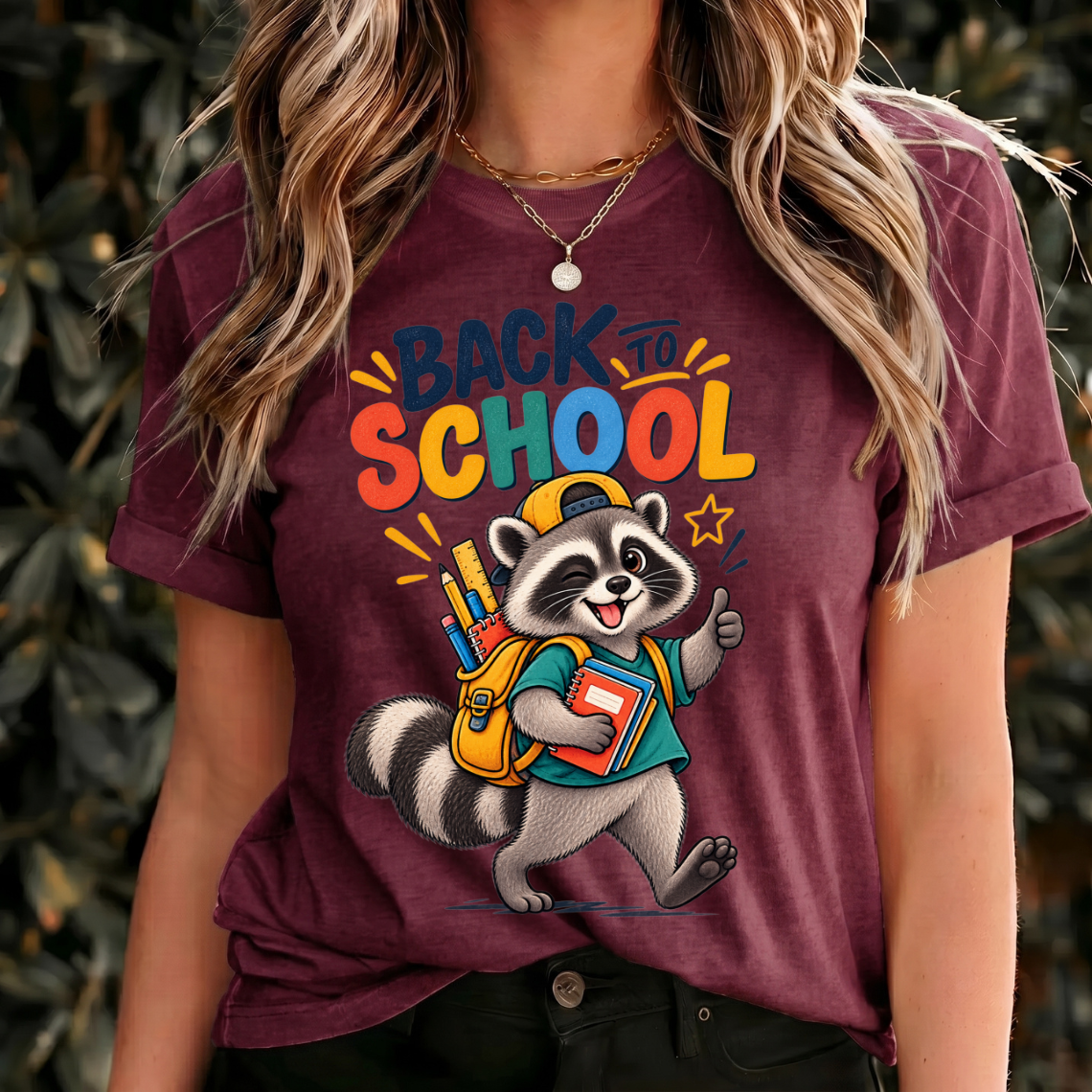 Back to School Raccoon Shirt, Cute School Shirt, Raccoon Student Tee, Kids Back to School Shirt, School Spirit Shirt, Book Lover Gift