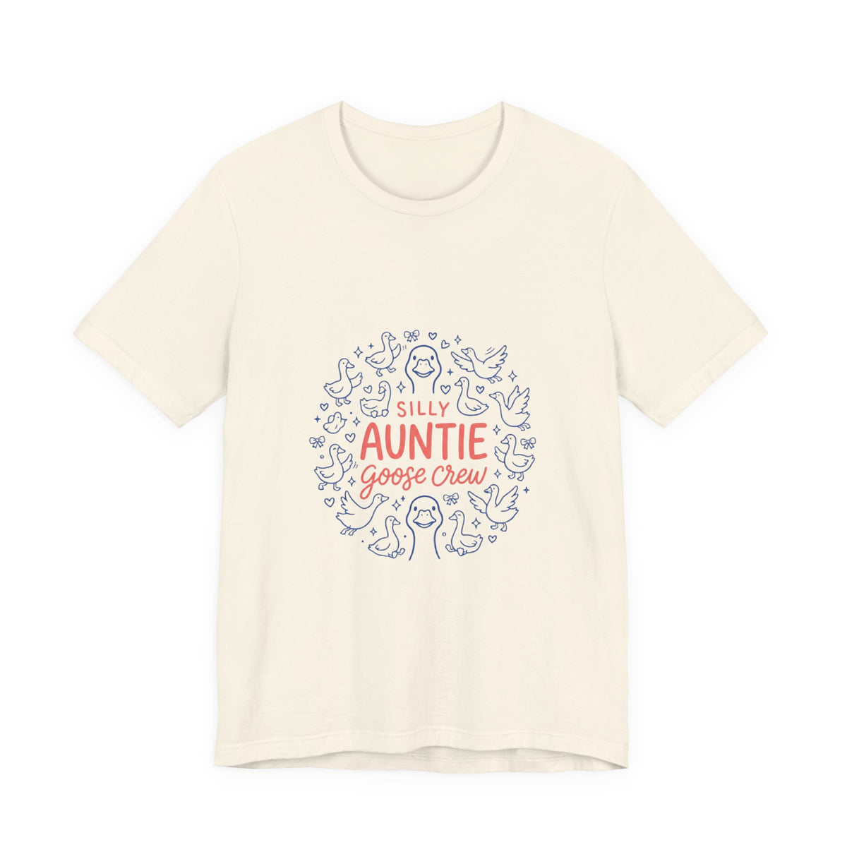 Silly Auntie Goose Crew T-Shirt | Auntie Apparel, New Aunt Tee