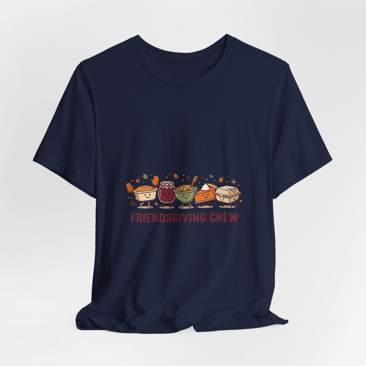 Friendsgiving Crew Tee | Thanksgiving Turkey, Pumpkin Pie, Fall Leaves