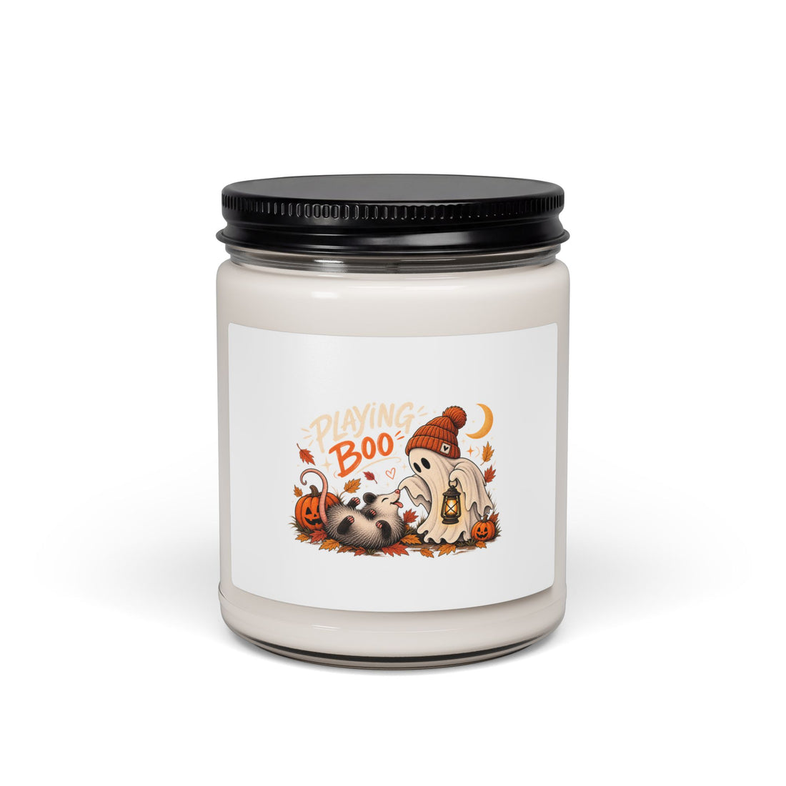 Halloween Soy Candle — 'Playing Boo' 9oz Scented Jar