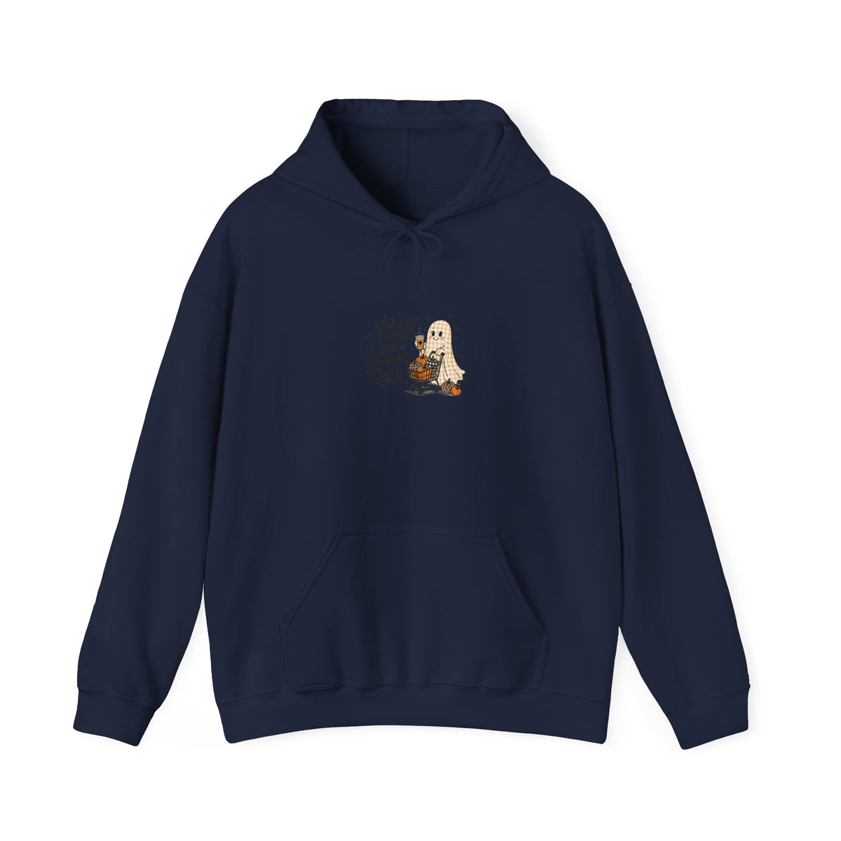 Halloween Dog Ghost Hoodie — "Trick or Treat?" Graphic Pullover